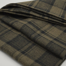 画像をギャラリービューアに読み込む, 【シーズン到来セール】綿100%厚手コットンツイードスヌード*ダークブラウンの大柄チェック*播州織