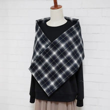 画像をギャラリービューアに読み込む, 【シーズン到来セール】綿100%スヌード*グリーン×ネイビーチェック