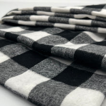 画像をギャラリービューアに読み込む, 【シーズン到来セール】綿100%厚手スヌード*白黒ギンガムチェックM*播州織