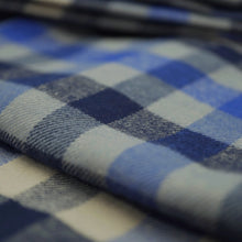 画像をギャラリービューアに読み込む, 【シーズン到来セール】綿100%起毛スヌード*シックなブルーベリーカラーチェック