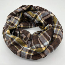 画像をギャラリービューアに読み込む, 【シーズン到来セール】綿100%スヌード*ナチュラルブラウンチェック