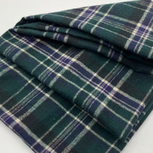 画像をギャラリービューアに読み込む, 【シーズン到来セール】綿100%スヌード*グリーン×パープルのカジュアルチェック*播州織