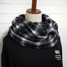 画像をギャラリービューアに読み込む, 【シーズン到来セール】綿100%スヌード*グリーン×ネイビーチェック