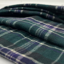 画像をギャラリービューアに読み込む, 【シーズン到来セール】綿100%スヌード*グリーン×パープルのカジュアルチェック*播州織