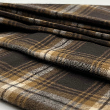 画像をギャラリービューアに読み込む, 【シーズン到来セール】綿100%スヌード*ナチュラルブラウンチェック*播州織