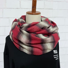 画像をギャラリービューアに読み込む, 【シーズン到来セール】綿100%超極厚スヌード*赤が可愛いオンブレーボーダー*播州織