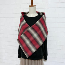 画像をギャラリービューアに読み込む, 【シーズン到来セール】綿100%超極厚スヌード*赤が可愛いオンブレーボーダー*播州織