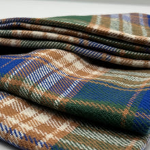 画像をギャラリービューアに読み込む, 【シーズン到来セール】綿100%厚手スヌード*ブルー×グリーンがオシャレな大柄チェックスヌード*播州織