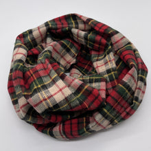 画像をギャラリービューアに読み込む, 【シーズン到来セール】綿100%スヌード*ローズレッドが可愛いXmasカラーのタータンチェック*播州織
