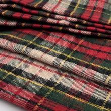 画像をギャラリービューアに読み込む, 【シーズン到来セール】綿100%スヌード*ローズレッドが可愛いXmasカラーのタータンチェック*播州織