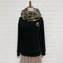 画像をギャラリービューアに読み込む, 【シーズン到来セール】綿100%厚手コットンツイードスヌード*秋色大柄チェック*播州織