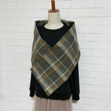 画像をギャラリービューアに読み込む, 【シーズン到来セール】綿100%厚手コットンツイードスヌード*秋色大柄チェック*播州織