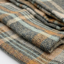 画像をギャラリービューアに読み込む, 【シーズン到来セール】綿100%厚手コットンツイードスヌード*秋色大柄チェック*播州織