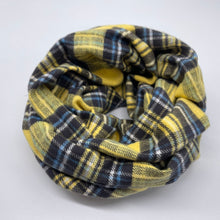 画像をギャラリービューアに読み込む, 【シーズン到来セール】綿100%スヌード*イエローブルーラインチェック*播州織