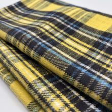 画像をギャラリービューアに読み込む, 【シーズン到来セール】綿100%スヌード*イエローブルーラインチェック*播州織