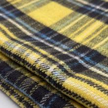 画像をギャラリービューアに読み込む, 【シーズン到来セール】綿100%スヌード*イエローブルーラインチェック*播州織
