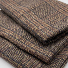 画像をギャラリービューアに読み込む, 【シーズン到来セール】綿100%厚手コットンツイードスヌード*ダークブラウンチェック*播州織