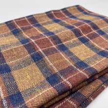 画像をギャラリービューアに読み込む, 【シーズン到来セール】綿100%厚手コットンツイードスヌード*ブラウンチェック*播州織