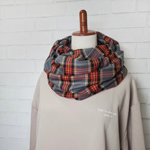 画像をギャラリービューアに読み込む, 【シーズン到来セール】オーガニックコットン100%スヌード*ビエラチェック*播州織