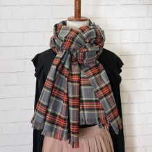 画像をギャラリービューアに読み込む, 【シーズン到来セール】オーガニックコットン100%マフラーショール*ビエラチェック*播州織