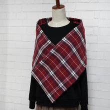 画像をギャラリービューアに読み込む, 【シーズン到来セール】綿100%スヌード*大人のシックな赤チェック