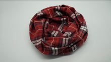 画像をギャラリービューアに読み込む, 【シーズン到来セール】綿100%スヌード*大人のシックな赤チェック