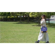 画像をギャラリービューアに読み込む, とにかく軽い✨tonikaruバッグ【M】水玉抹茶*播州織×姫路レザー