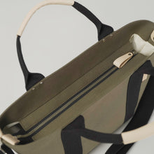 画像をギャラリービューアに読み込む, シンプルトート M カーキ 播州織 オーガニックコットン