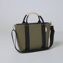 画像をギャラリービューアに読み込む, シンプルトート M カーキ 播州織 オーガニックコットン