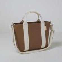 画像をギャラリービューアに読み込む, シンプルトート M ブラウン 播州織 オーガニックコットン
