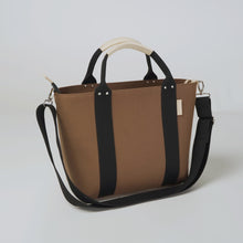 画像をギャラリービューアに読み込む, シンプルトート M ブラウン 播州織 オーガニックコットン
