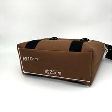 画像をギャラリービューアに読み込む, シンプルトート M ブラウン 播州織 オーガニックコットン