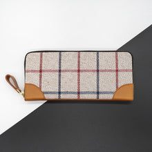 画像をギャラリービューアに読み込む, 驚くほど手に馴染むラウンドファスナー長財布 播州織