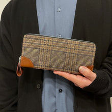 画像をギャラリービューアに読み込む, 驚くほど手に馴染むラウンドファスナー長財布 播州織