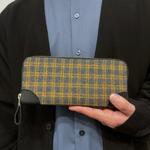 画像をギャラリービューアに読み込む, 驚くほど手に馴染むラウンドファスナー長財布 播州織