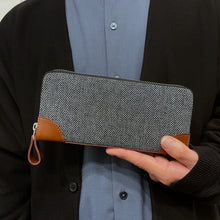 画像をギャラリービューアに読み込む, 驚くほど手に馴染むラウンドファスナー長財布 播州織