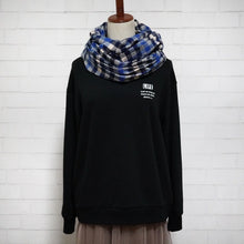 画像をギャラリービューアに読み込む, 【シーズン到来セール】綿100%起毛スヌード*シックなブルーベリーカラーチェック