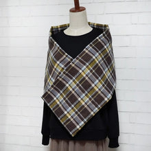 画像をギャラリービューアに読み込む, 【シーズン到来セール】綿100%スヌード*ナチュラルブラウンチェック